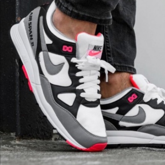NIKE AIR SPAN II black/dust-solar red white wmns - Picture 3 of 16